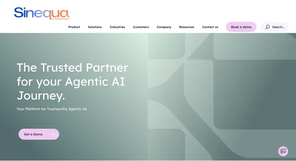 Sinequa home page